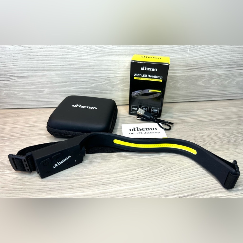 Headlamp Rechargeable With Case Othemo 230‎ Led Headlamp, Wide Beam with Mode